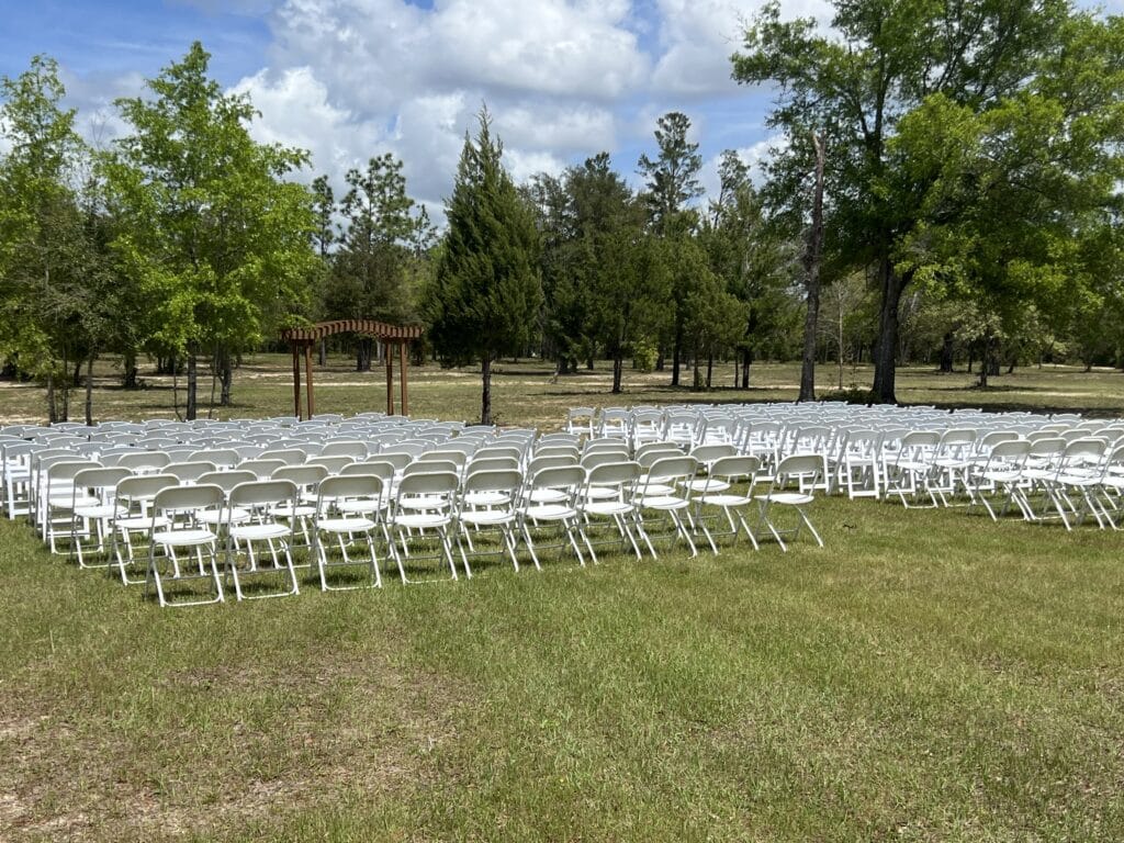 rent chairs and tables for events in Northwest Florida with Everything Events